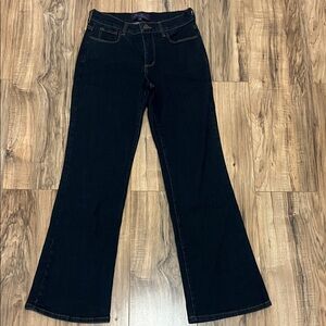 NYDJ Women's Jeans Tummy Tuck Bootcut Stretch Dark Blue Denim Sz 4